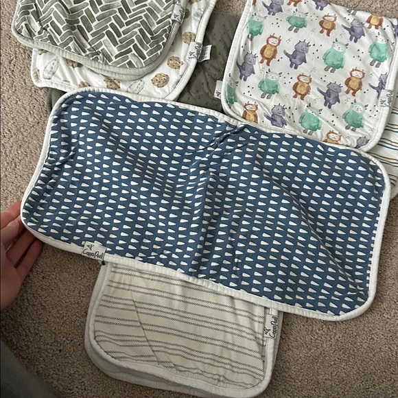 Copper Pearl Burp Cloths | Set of 7 - Picture 5 of 8